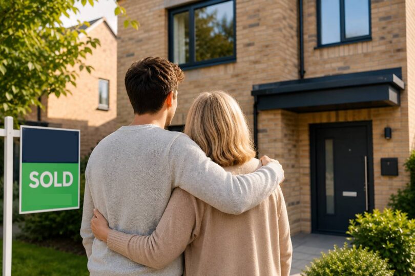 Home buyer using a joint borrower sole proprietor mortgage to purchase a property