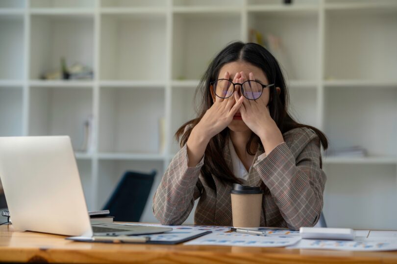 A woman is frustrated because of rising interest rates London mortgages