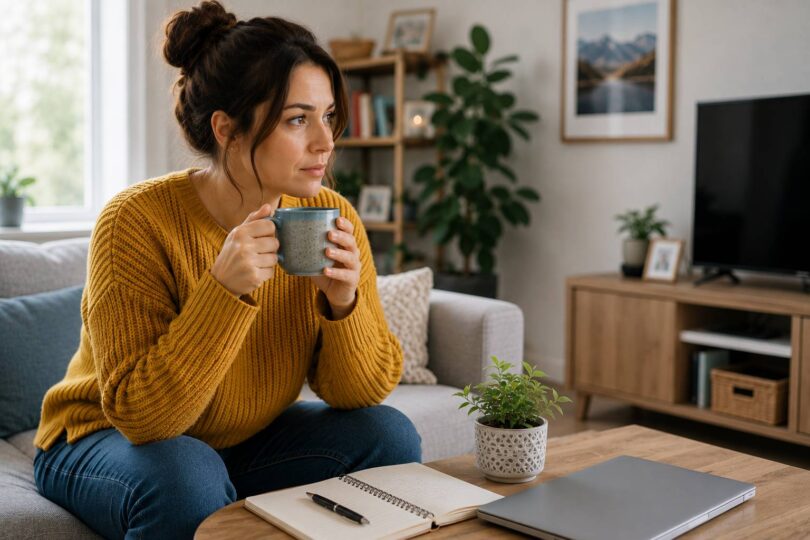 Homeowner reviewing contents insurance after buying a property in the UK